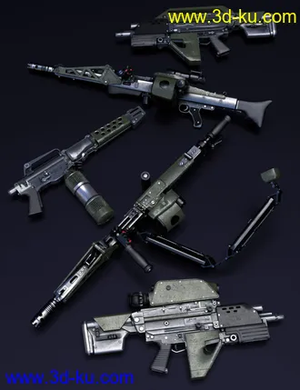 3D打印模型UCMC Weapons的图片