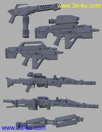 3D打印模型UCMC Weapons的图片