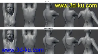 3D打印模型Ultimate Natural Bend Morphs for Genesis 8 Female的图片