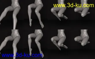 3D打印模型Ultimate Natural Bend Morphs for Genesis 8 Female的图片