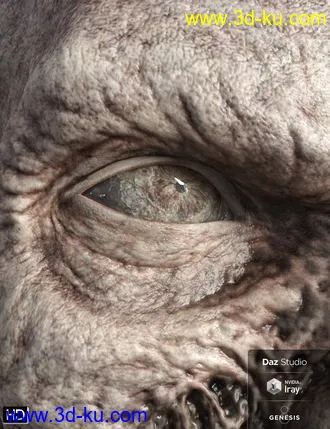 3D打印模型Ultimate Zombie HD for Genesis 8 Male的图片