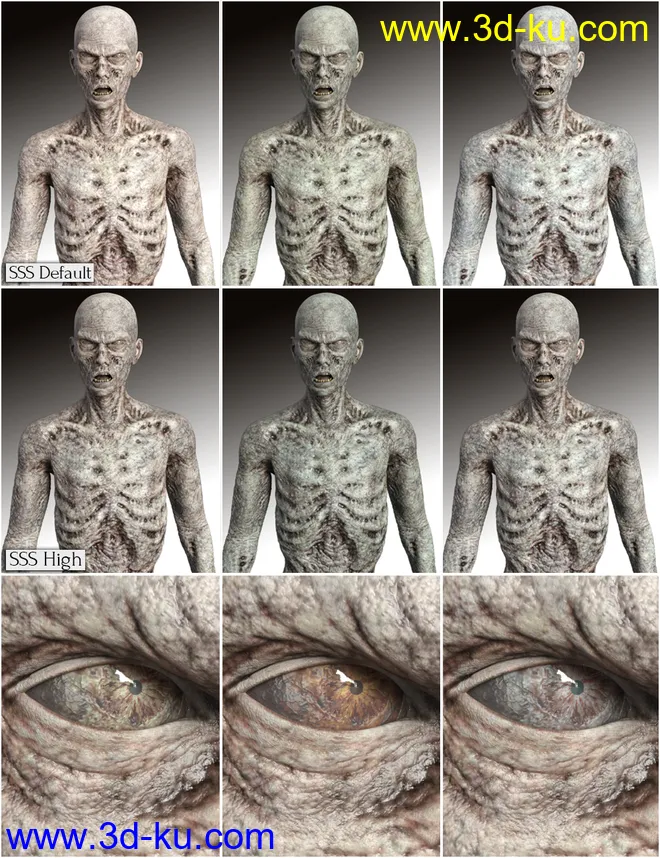 Ultimate Zombie HD for Genesis 8 Male模型的图片8