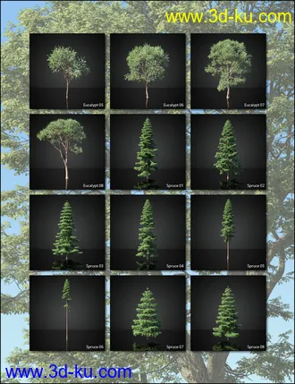 3D打印模型UltraTrees - Realistic Tree System的图片