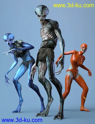 3D打印模型Unearthly Poses and Expressions for Genesis 8的图片