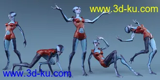 Unearthly Poses and Expressions for Genesis 8模型的图片2