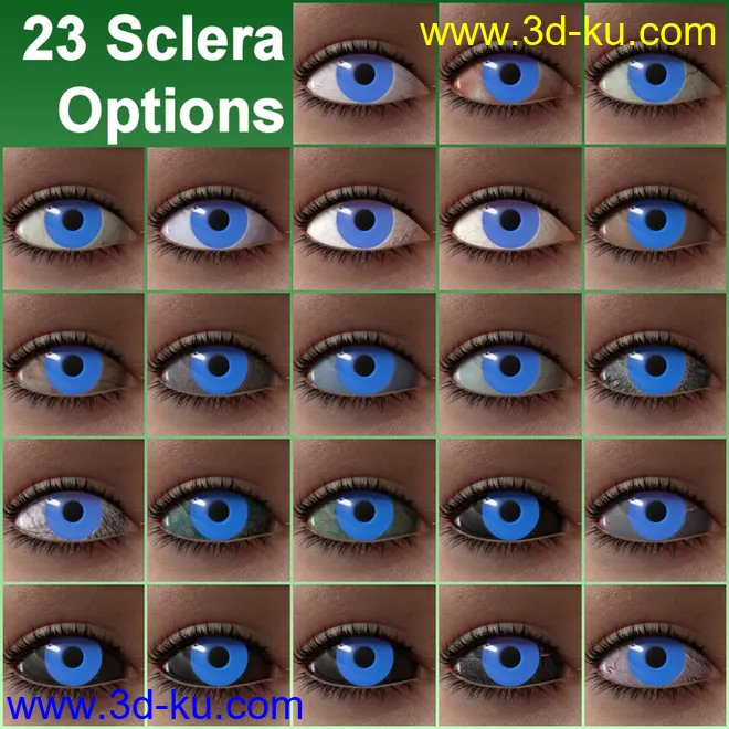 Unique Eyes for Genesis 8模型的图片4