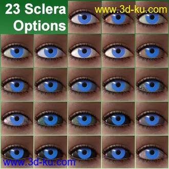 3D打印模型Unique Eyes for Genesis 8的图片