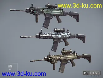 3D打印模型Urban Assault Rifle SK-307的图片