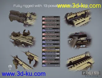 3D打印模型Urban Assault Rifle SK-307的图片