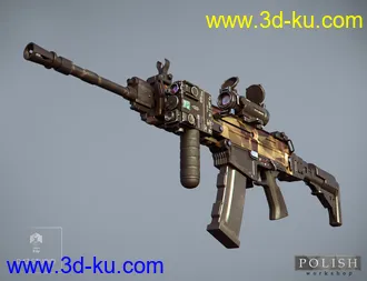 3D打印模型Urban Assault Rifle SK-307的图片
