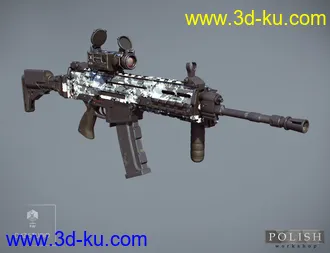3D打印模型Urban Assault Rifle SK-307的图片