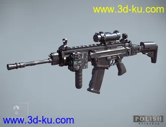 3D打印模型Urban Assault Rifle SK-307的图片