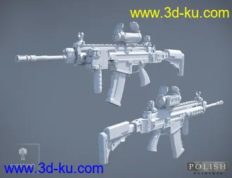 3D打印模型Urban Assault Rifle SK-307的图片