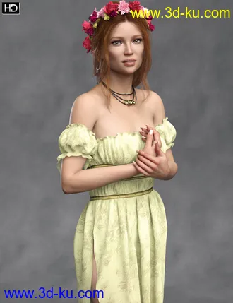 3D打印模型Vallita HD for Genesis 8 Female的图片