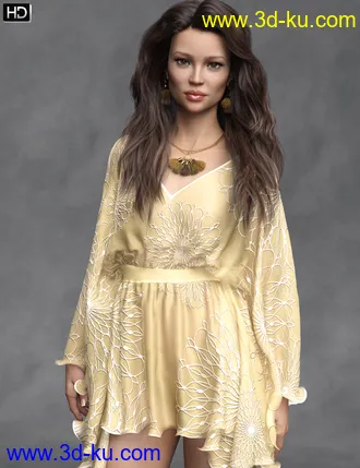 3D打印模型Vallita HD for Genesis 8 Female的图片
