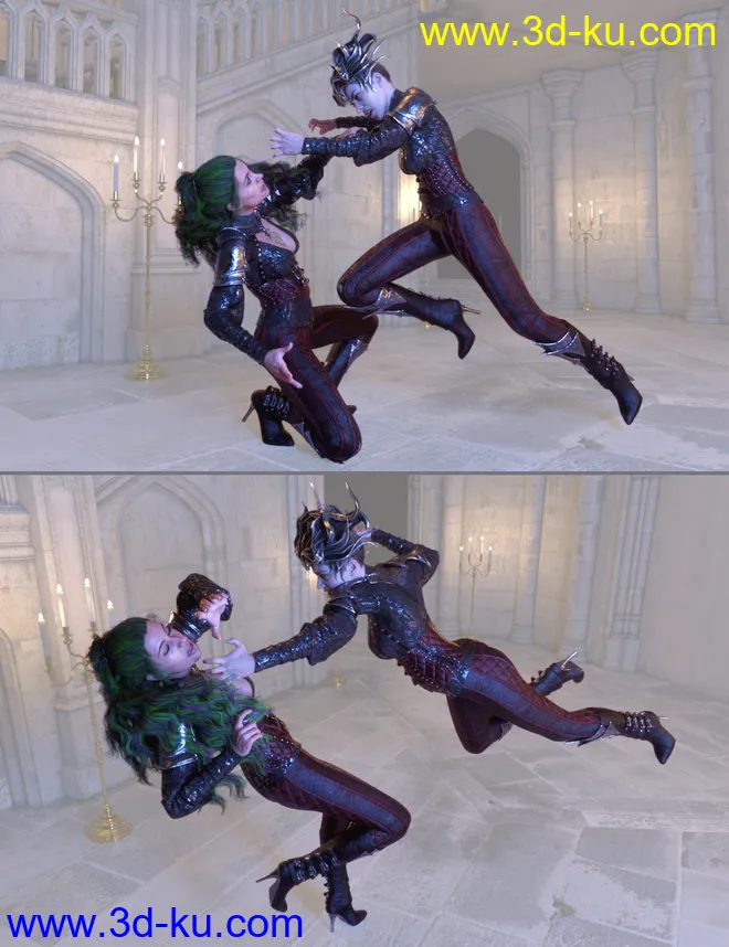 Vampiric Dark Mist Props and Poses for Genesis 3 and 8 Female模型的图片8