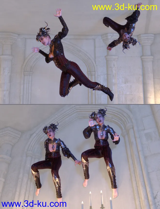 Vampiric Dark Mist Props and Poses for Genesis 3 and 8 Female模型的图片9