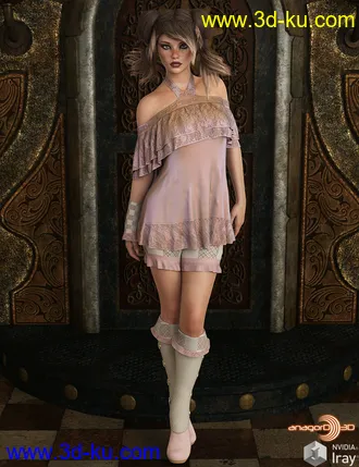 3D打印模型VERSUS - Oh La La dforce outfit for Genesis 8 Females的图片