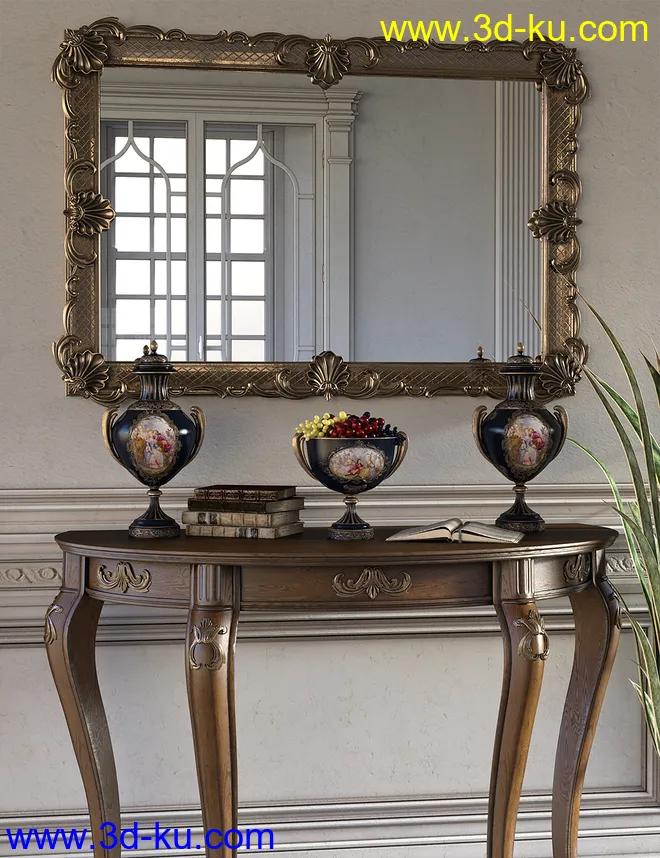 Victorian Decor 1 Iray模型的图片1