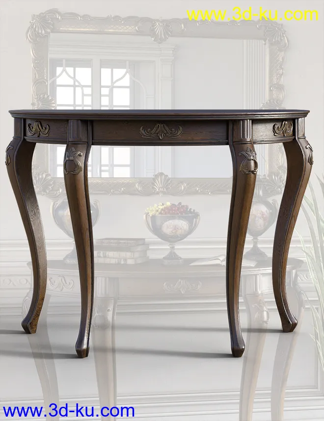 Victorian Decor 1 Iray模型的图片3
