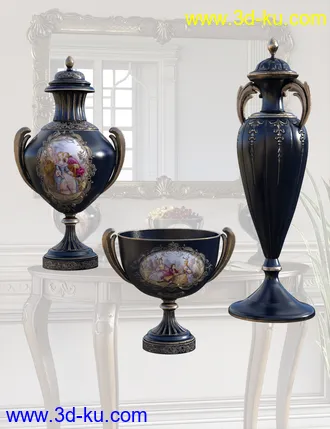 3D打印模型Victorian Decor 1 Iray的图片