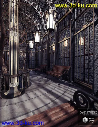 3D打印模型Victorian Iron Conservatory的图片
