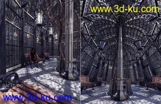 3D打印模型Victorian Iron Conservatory的图片