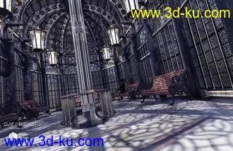 3D打印模型Victorian Iron Conservatory的图片