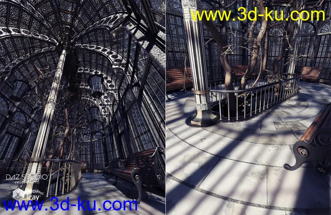 Victorian Iron Conservatory模型的图片5