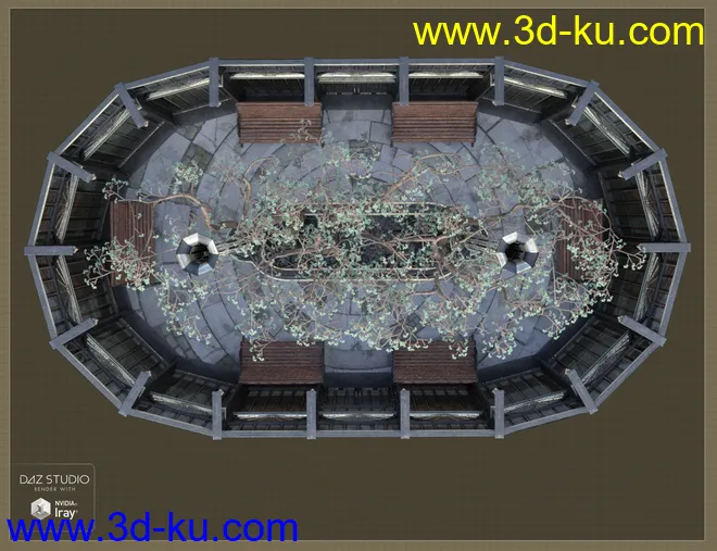 Victorian Iron Conservatory模型的图片8