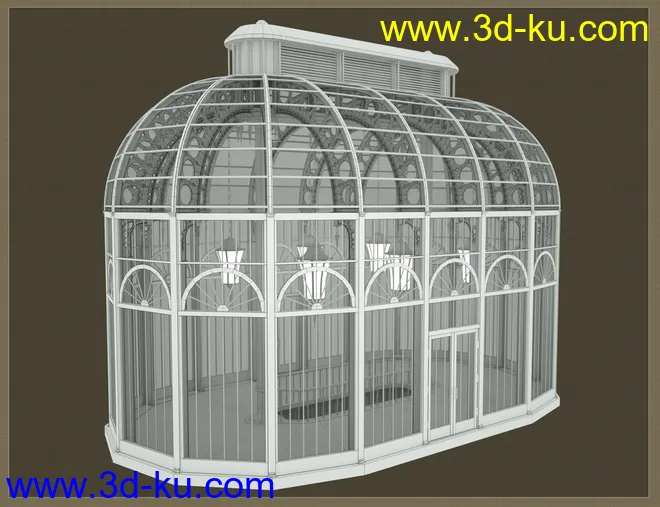 Victorian Iron Conservatory模型的图片10