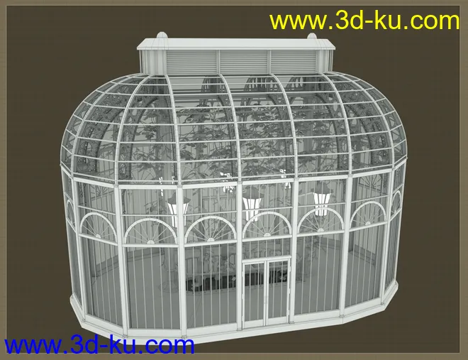 Victorian Iron Conservatory模型的图片11