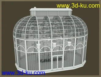 3D打印模型Victorian Iron Conservatory的图片