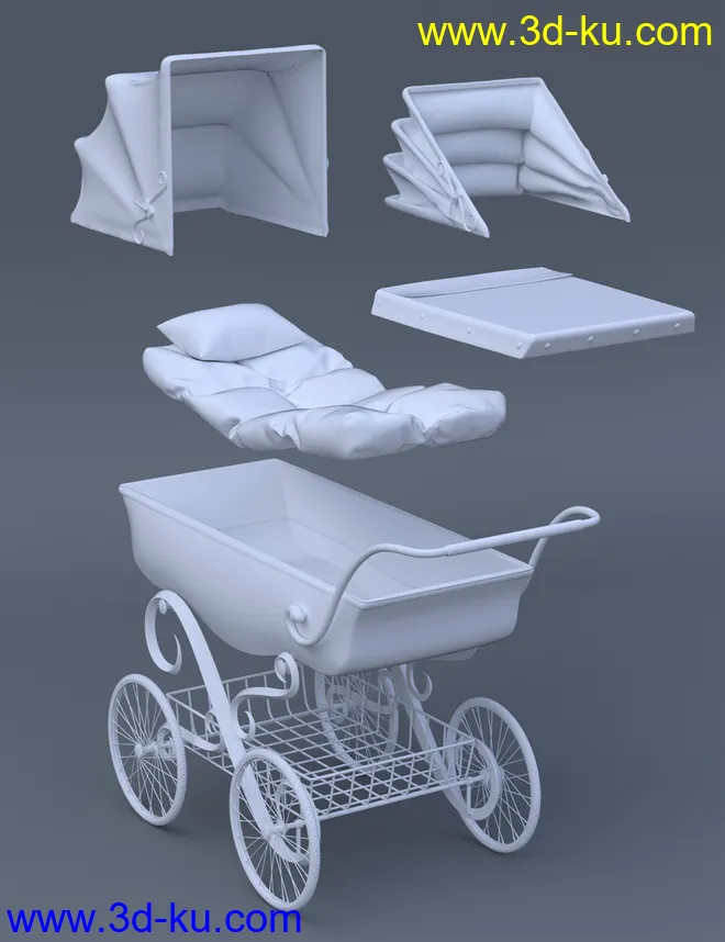 Victorian Pram模型的图片10