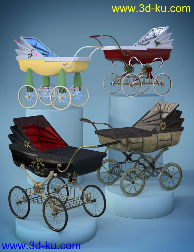 Victorian Pram Add-On模型的图片2