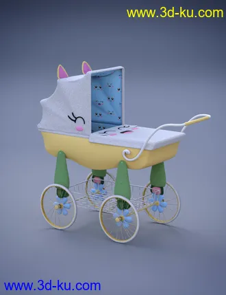 3D打印模型Victorian Pram Add-On的图片