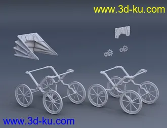3D打印模型Victorian Pram Add-On的图片