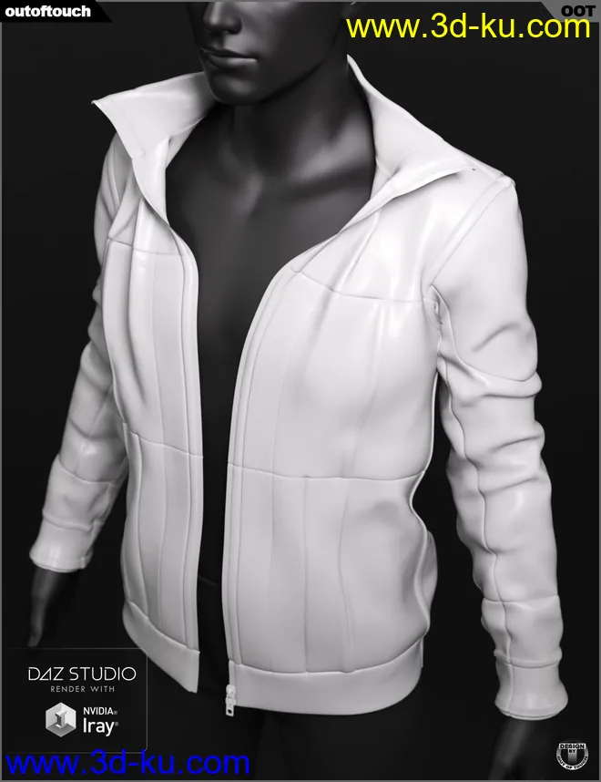 Vintage Leather Jacket for Genesis 8 Male(s)模型的图片10