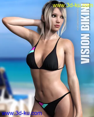 3D打印模型Vision Bikini for Genesis 8 Females的图片