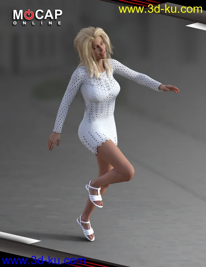 Walks Animation Collection - Victoria 8模型的图片3
