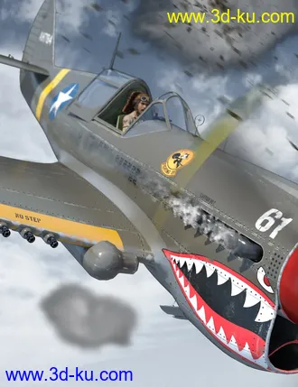 3D打印模型War Hawk Military Aircraft的图片