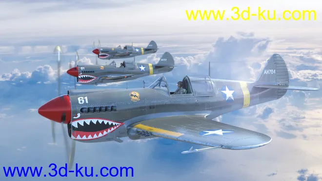 War Hawk Military Aircraft模型的图片4
