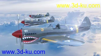 3D打印模型War Hawk Military Aircraft的图片