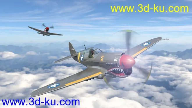 War Hawk Military Aircraft模型的图片5
