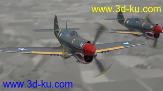 3D打印模型War Hawk Military Aircraft的图片