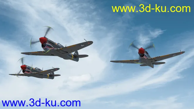 War Hawk Military Aircraft模型的图片8