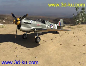 3D打印模型War Hawk Military Aircraft Texture Pack的图片