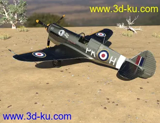 3D打印模型War Hawk Military Aircraft Texture Pack的图片