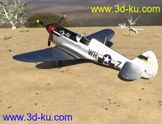 3D打印模型War Hawk Military Aircraft Texture Pack的图片