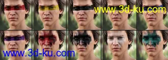 3D打印模型Warrior Make-Up for Genesis 8 Male的图片